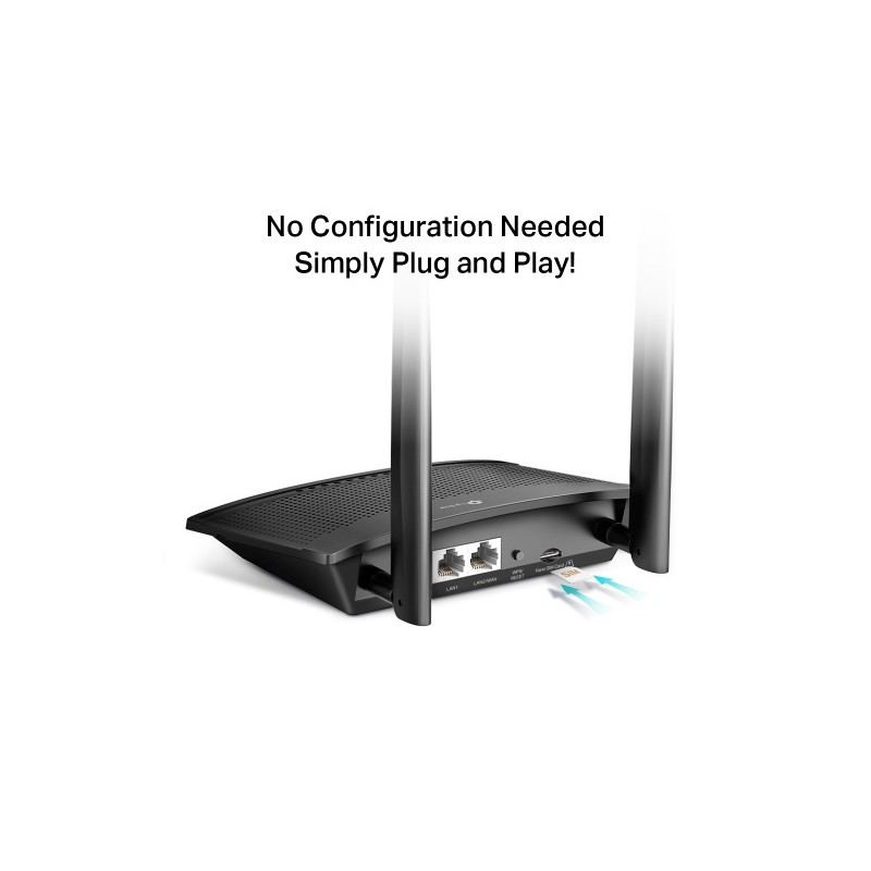 TP-Link TL-MR100 300 Mbps Wireless N 4G LTE Maršrutizatorius