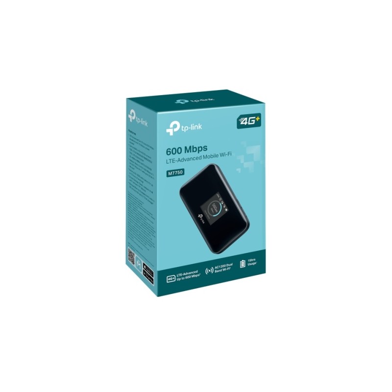 TP-Link M7750 600 Mbps LTE-Advanced Mobile Wi-Fi Belaidis Maršrutizatorius