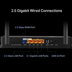 TP-Link Archer BE230 BE3600 Dual-Band Wi-Fi 7 Maršrutizatorius