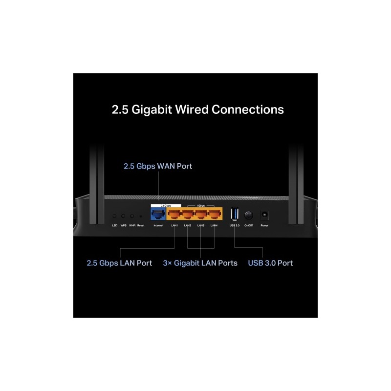 TP-Link Archer BE230 BE3600 Dual-Band Wi-Fi 7 Maršrutizatorius