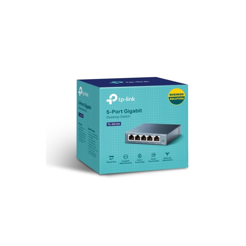 TP-Link TL-SG105 5-Port 10/100/1000Mbps Desktop Šakotuvas