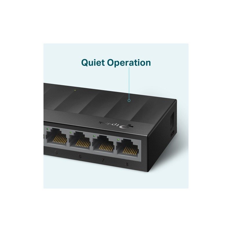 TP-Link LS1008G 8-Port 10/100/1000Mbps Desktop Tinklo Šakotuvas