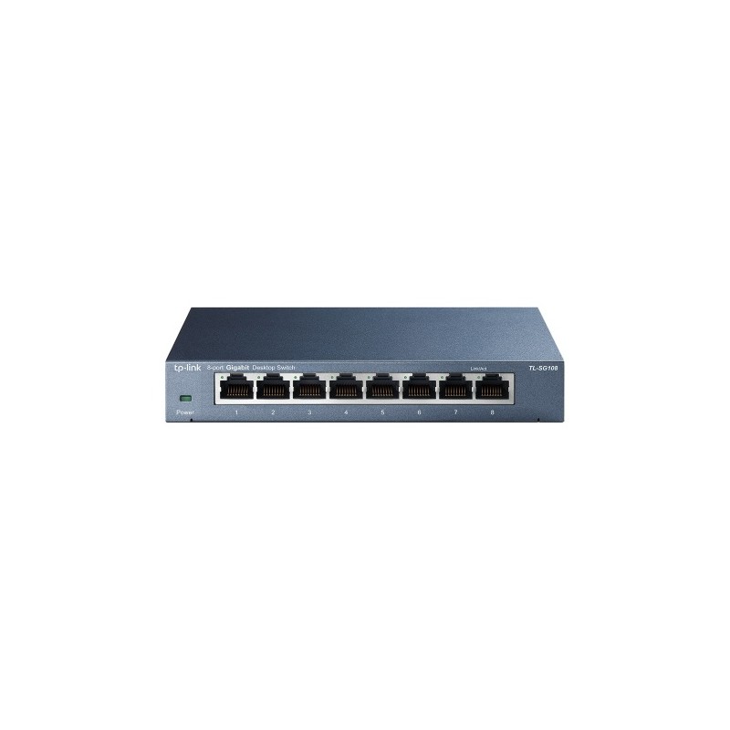 TP-Link TL-SG108 8-Port 10/100/1000Mbps Desktop Šakotuvas