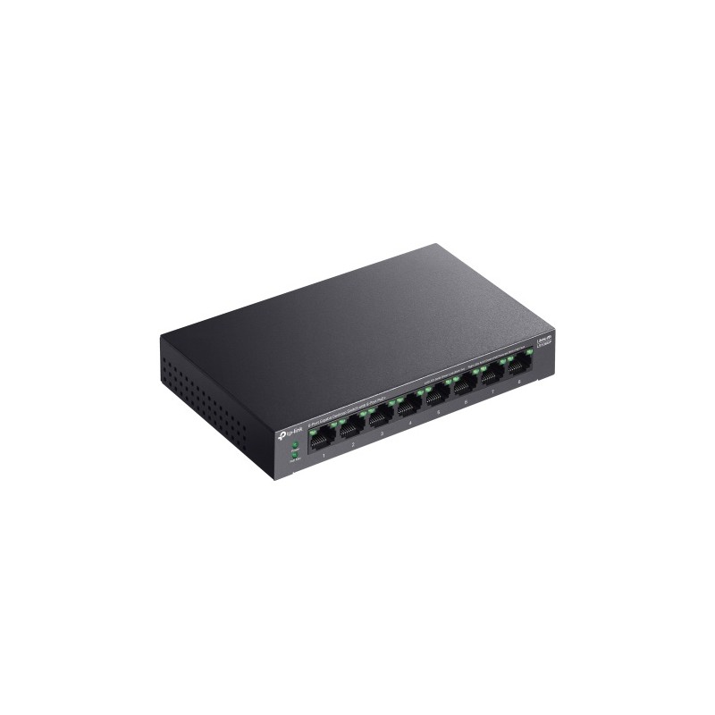 TP-Link LS108GP 8-Port Gigabit Desktop Šakotuvas su 8-Port PoE+