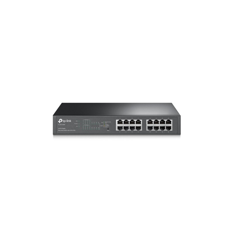 TP-Link TL-SG1016PE 16-Port Gigabit Easy Smart PoE Šakotuvas su 8-Port PoE+