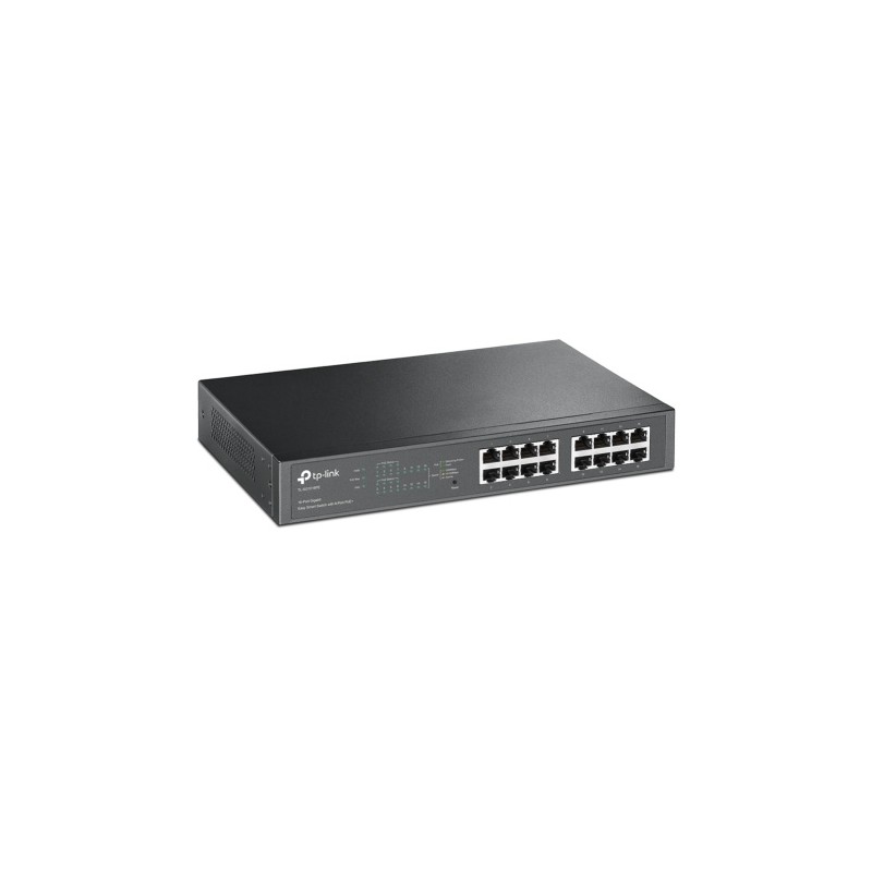 TP-Link TL-SG1016PE 16-Port Gigabit Easy Smart PoE Šakotuvas su 8-Port PoE+