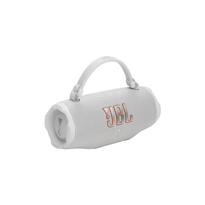 JBL Charge 6 Nešiojama garso kolonėlė, Bluetooth, White