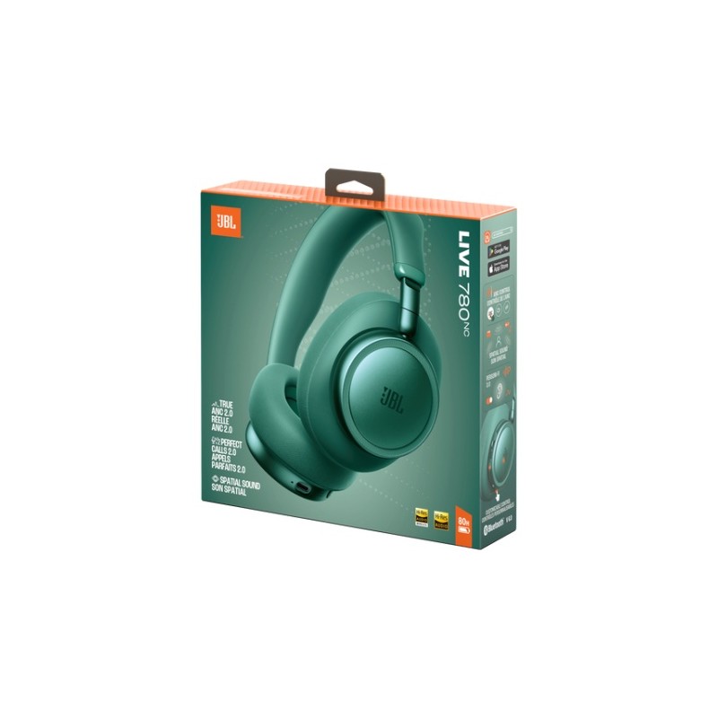 JBL Live 780NC Belaidės ausinės, Bluetooth, Green