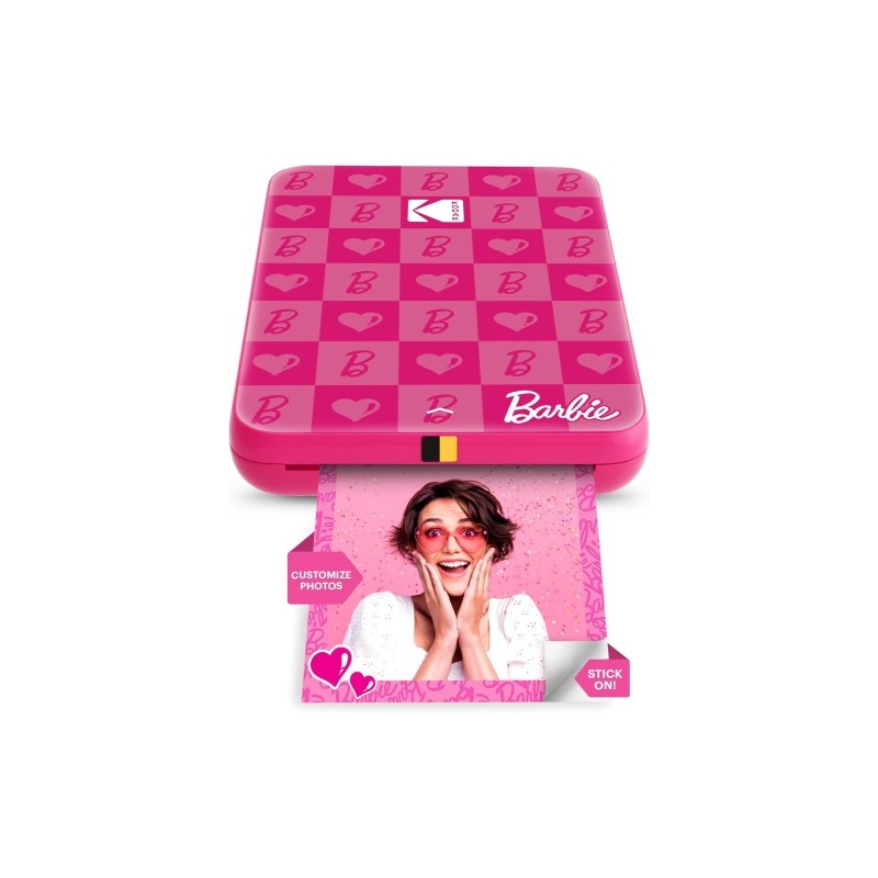 Barbie x Kodak STEP Slim Momentinis mobilus nuotraukų spausdintuvas Colour ZINK 2x3'' 1ppm, BT, Pink