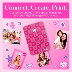 Barbie x Kodak STEP Slim Momentinis mobilus nuotraukų spausdintuvas Colour ZINK 2x3'' 1ppm, BT, Pink
