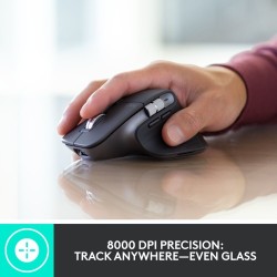 Logitech MX Keys Combo for Business Gen2 Belaidė klaviatūra+pelė+Atrama riešui, US, Graphite (SPEC)