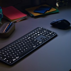 Logitech MX Keys Combo for Business Gen2 Belaidė klaviatūra+pelė+Atrama riešui, US, Graphite (SPEC)