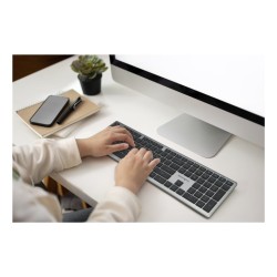 Kensington KB535 EQ Rechargeable Multi-Device Full Size Klaviatūra RF+BT, US, Space Grey