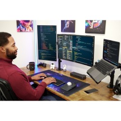 Kensington KB535 EQ Rechargeable Multi-Device Full Size Klaviatūra RF+BT, US, Space Grey