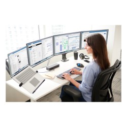 Kensington KB535 EQ Rechargeable Multi-Device Full Size Klaviatūra RF+BT, US, Space Grey