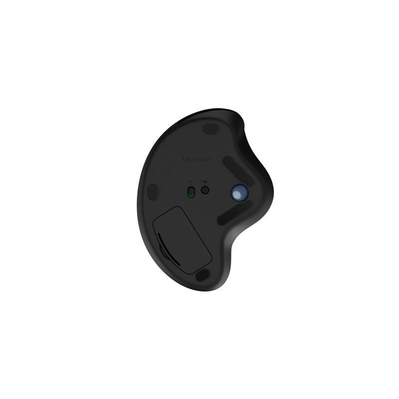 Pelė ergonominė Logitech M575, bevielis, Juoda