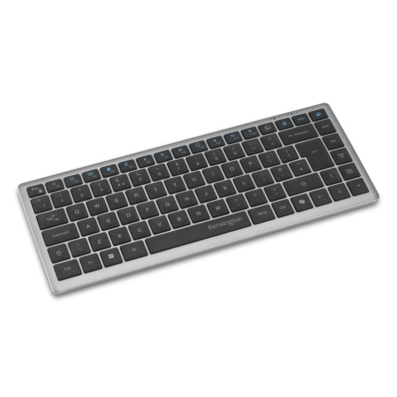 Kensington KB435 EQ Rechargeable Multi-Device Compact Klaviatūra RF+BT, US, Space Grey