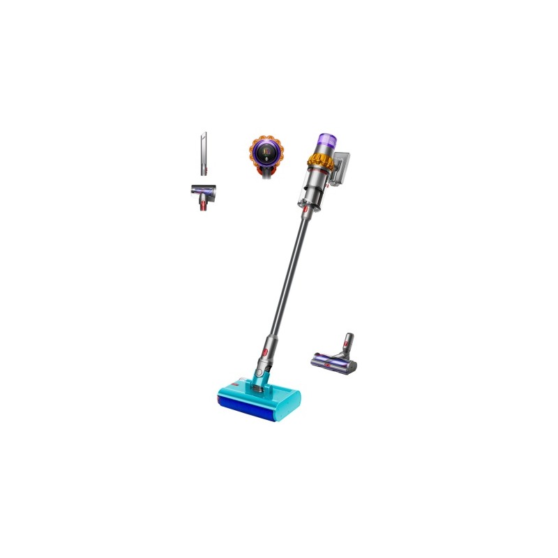 Dyson V15s Detect Submarine Belaidis dulkių siurblys, Nickel/Yellow