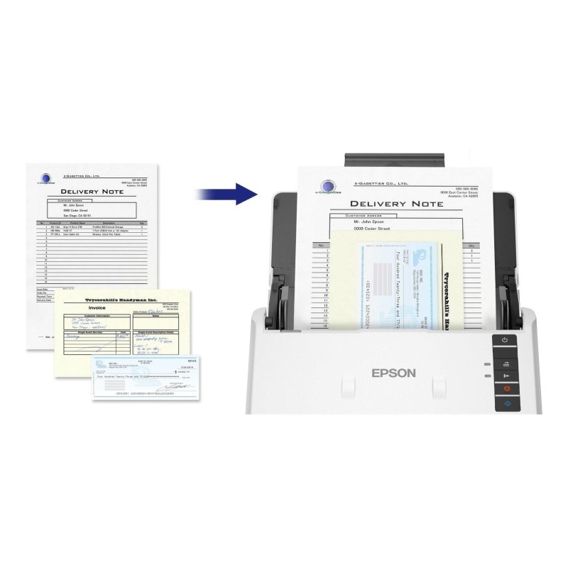 Epson WorkForce DS-530III Skeneris spalvotas A4 40 ppm 600x600 DPI, Duplex, ADF, USB