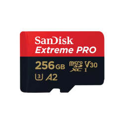 SanDisk Extreme PRO microSDXC Atminties kortelė 256GB UHS-I + SD Adapteris