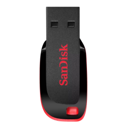 SanDisk Cruzer Blade USB atmintinė 128GB, Black/Red