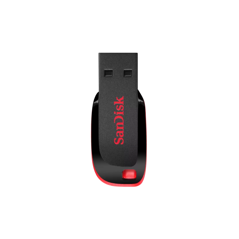 SanDisk Cruzer Blade USB atmintinė 128GB, Black/Red