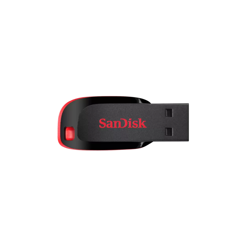 SanDisk Cruzer Blade USB atmintinė 128GB, Black/Red