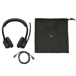 Logitech Zone 305 MS Teams Belaidės ausinės Bluetooth, USB-C receiver, Juoda
