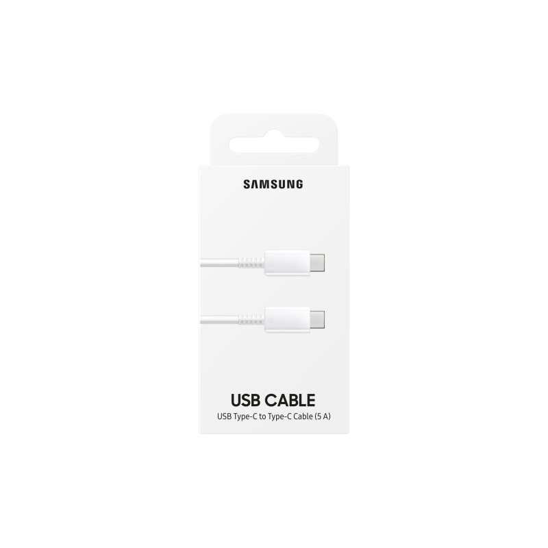 Samsung EP-DN975 USB-C Male į USB-C Male Kabelis (5A) 1m, Balta