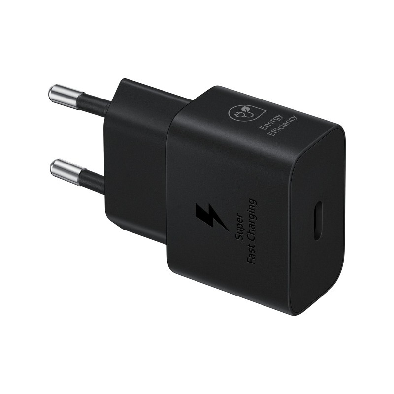 Samsung EP-T2510 25W AC Maitinimo adapteris USB-C + Kabelis USB-C, Juoda