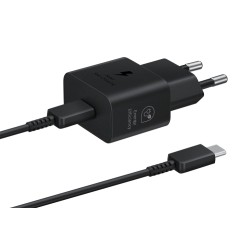 Samsung EP-T2510 25W AC Maitinimo adapteris USB-C + Kabelis USB-C, Juoda