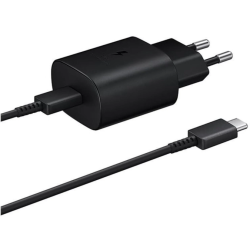 Samsung EP-TA800 Super Fast Charging 25W Įkroviklis USB-C + Kabelis USB-C, Juoda
