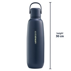 SodaStream Fizz & Go COOL 0,9L Termo gertuvė, Stainless Steel, Storm