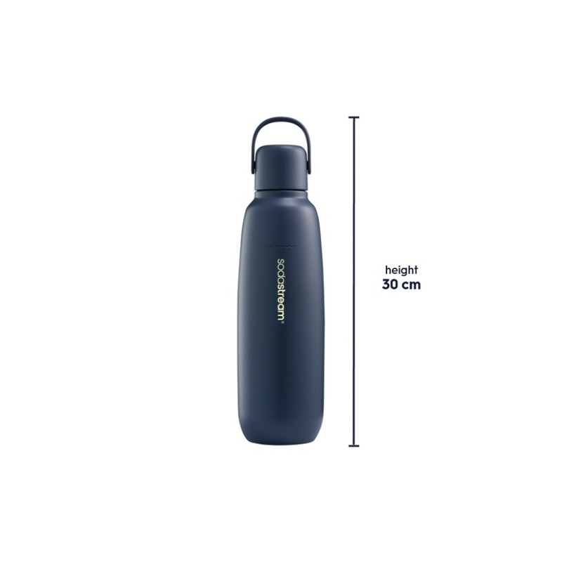 SodaStream Fizz & Go COOL 0,9L Termo gertuvė, Stainless Steel, Storm