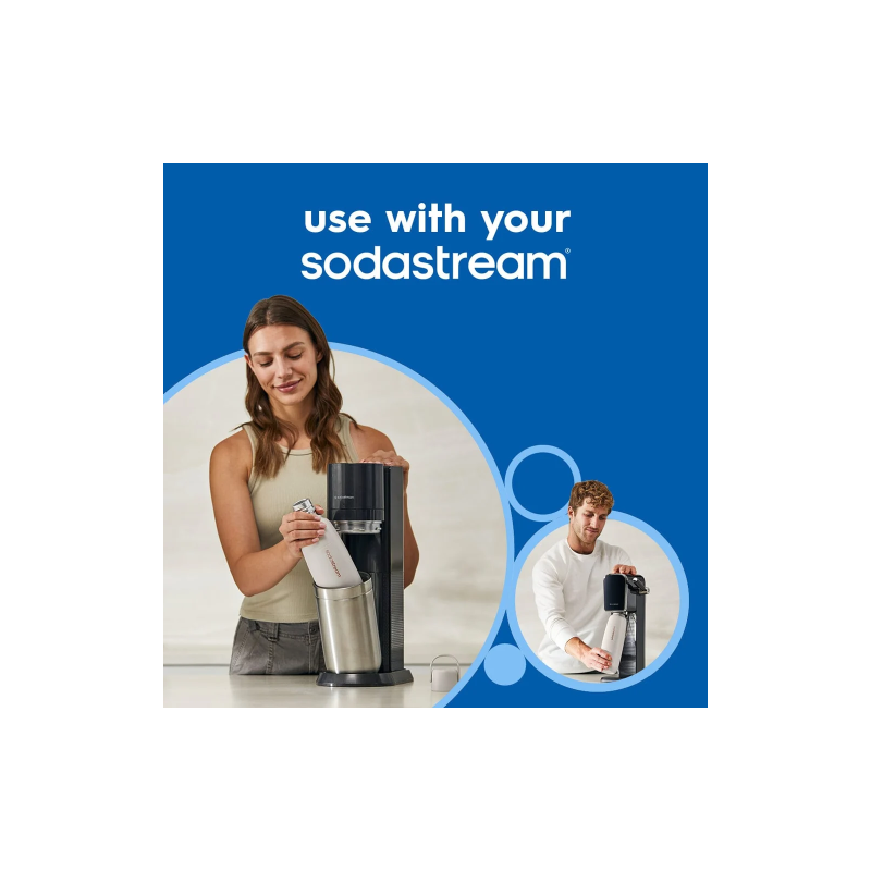 SodaStream Fizz & Go COOL 0,9L Termo gertuvė, Stainless Steel, Storm