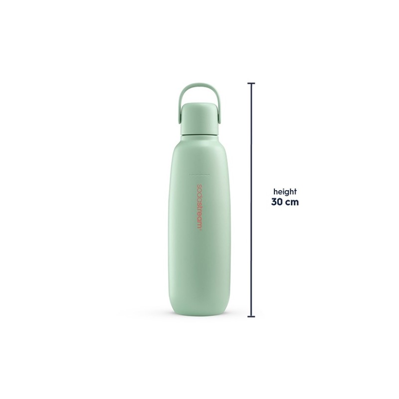 SodaStream Fizz & Go COOL 0,9L Termo gertuvė, Stainless Steel, Mint