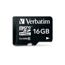 Verbatim 44082 Premium U1 Micro SDHC Atminties kortelė 16GB + microSD į SD Adapteris