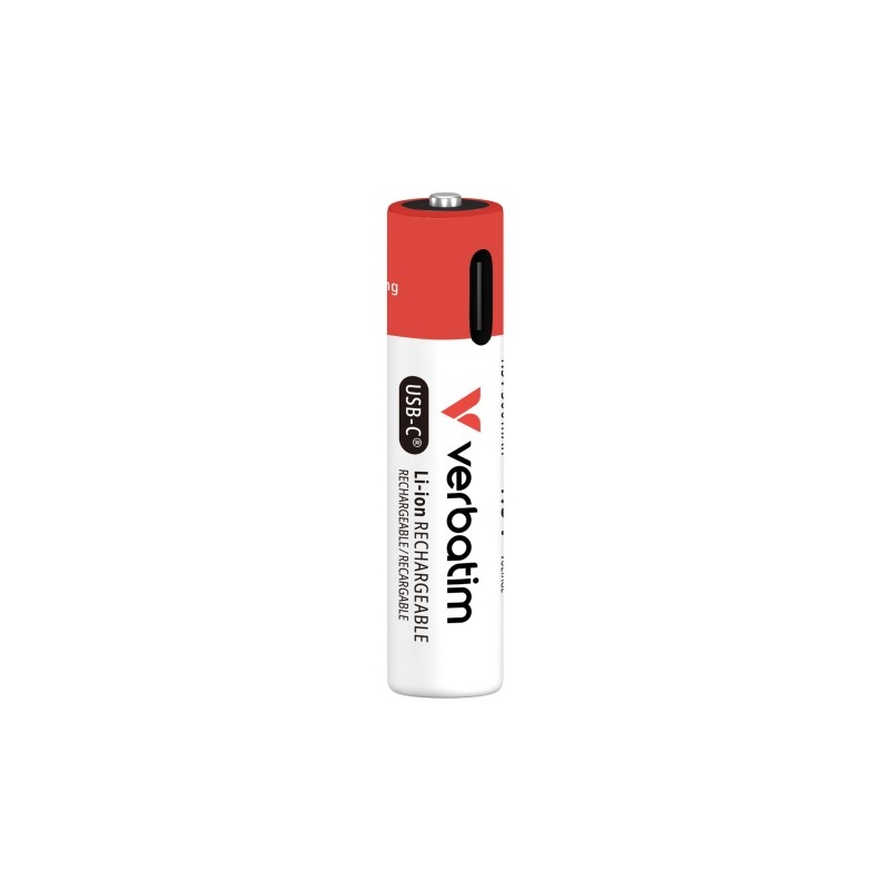 Verbatim 30250 USB-C Įkraunamos baterijos Li-ion AAA 500mAh (4 vnt pakuotėje)