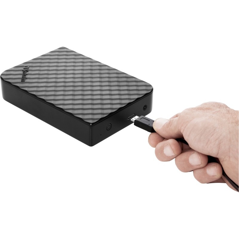 Verbatim 47683 Store 'n' Save SuperSpeed USB 3.0 Išorinis kietasis diskas HDD 2TB, Juoda