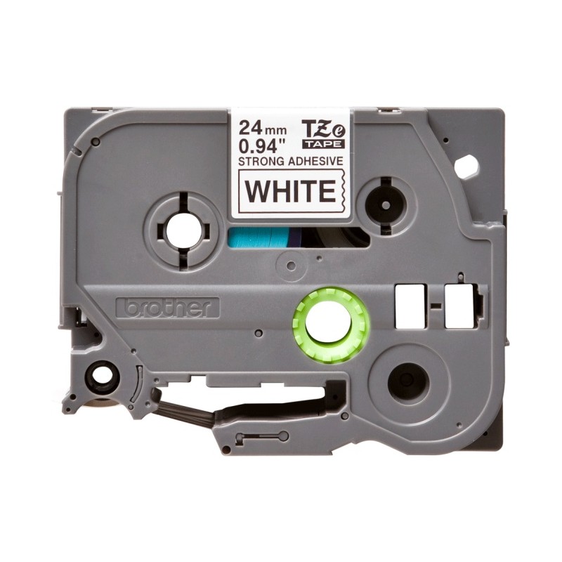 Brother TZe-S251 (TZeS251) Laminuota ženklinimo juostelė, Strong Adhesive, Black on White, 24mm 8m
