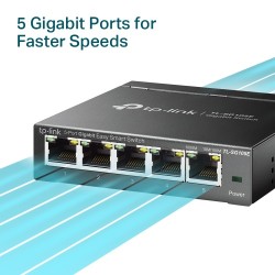 TP-Link TL-SG105E 5-Port Gigabit Easy Smart Šakotuvas 5 10/100/1000Mbps RJ45 ports