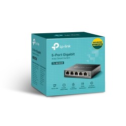 TP-Link TL-SG105E 5-Port Gigabit Easy Smart Šakotuvas 5 10/100/1000Mbps RJ45 ports