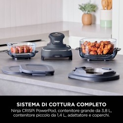 Ninja CRISPi FN101EUGY Karšto oro gruzdintuvė 3.8 L 1700 W, Blue/Grey