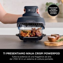 Ninja CRISPi FN101EUGY Karšto oro gruzdintuvė 3.8 L 1700 W, Blue/Grey