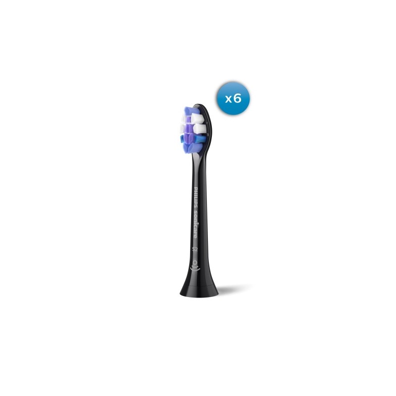 Philips Sonicare S2 Sensitive HX6056/88 Sonic Dantų šepetėlio galvutės, Juoda