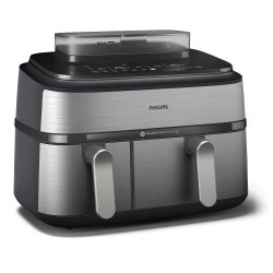 Philips 5000 Series NA555/00 Karšto oro gruzdintuvė 9 L 2750 W, Silver