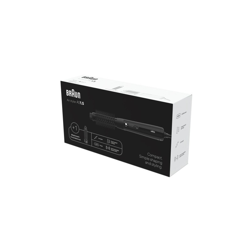 Braun Air styler AS1.5 BRAS150E Plaukų formavimo šukos, Juoda