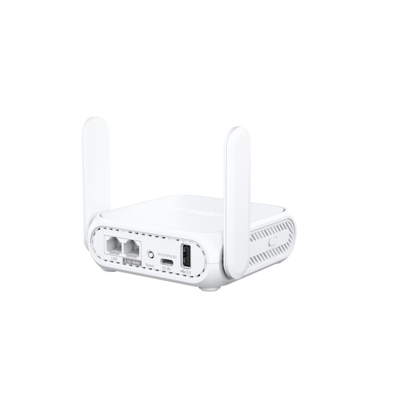 Asus RT-BE58 GO Dual Band Wi-Fi 7, BE3600 Maršrutizatorius, Balta