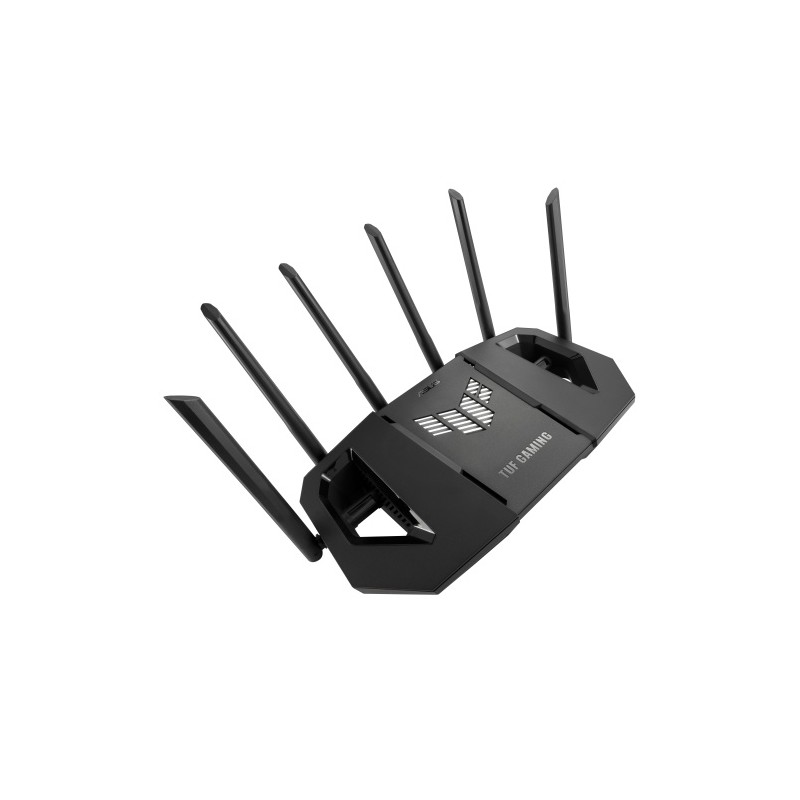 Asus TUF Gaming BE9400 Tri Band Wi-Fi 7, BE9400 Maršrutizatorius, Juoda