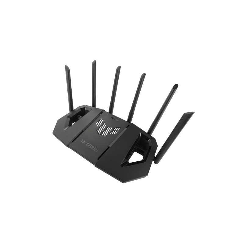 Asus TUF Gaming BE9400 Tri Band Wi-Fi 7, BE9400 Maršrutizatorius, Juoda